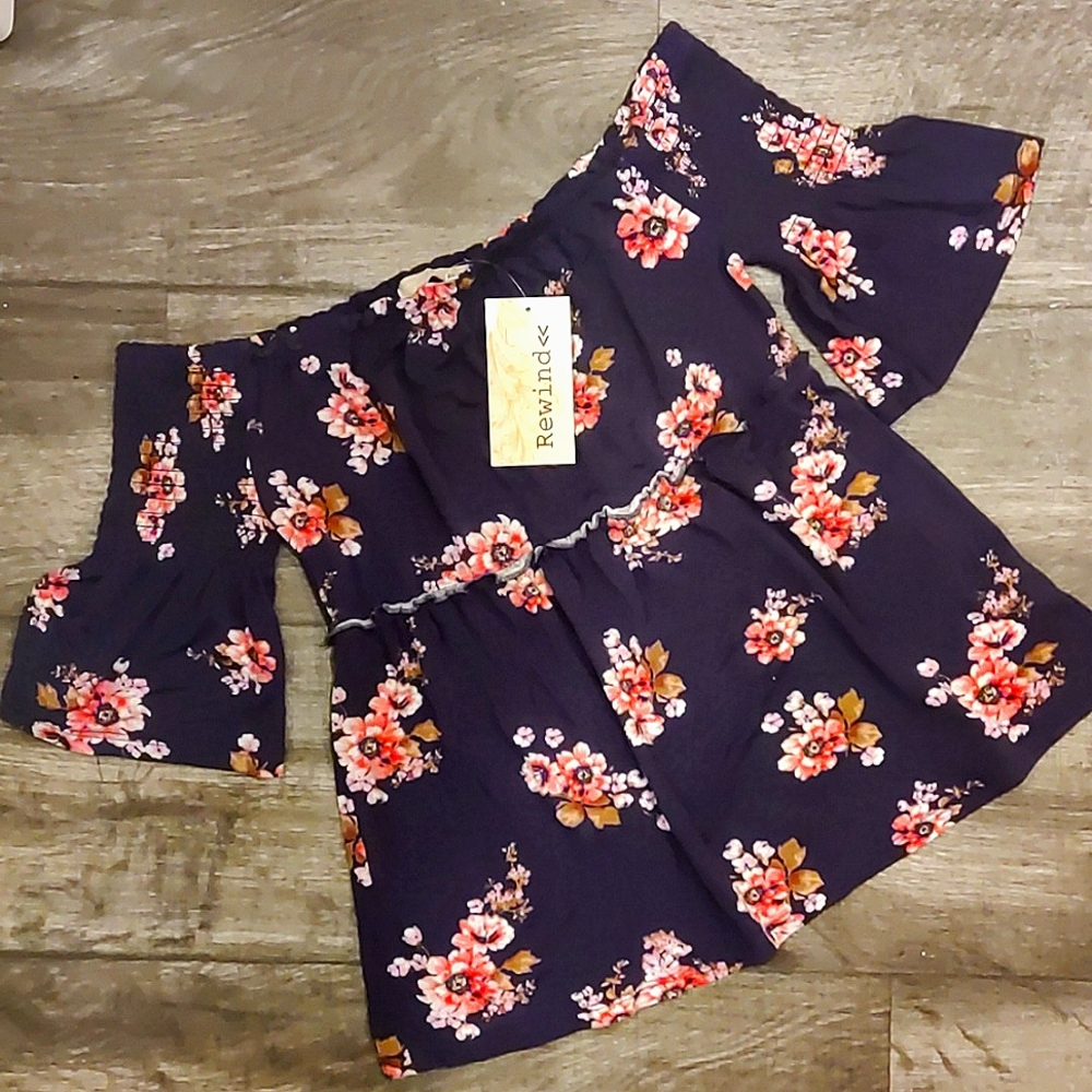 XS Rewind Flowy Floral Top